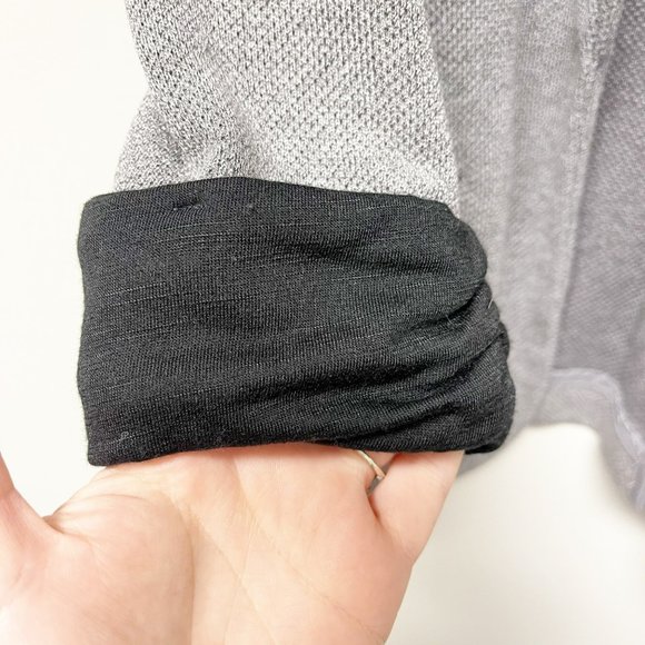 🚨SOLD🚨 SKIES ARE BLUE Asa Knit Open Front Cuffed Sleeve Pocket Casual Blazer - Picture 5 of 13